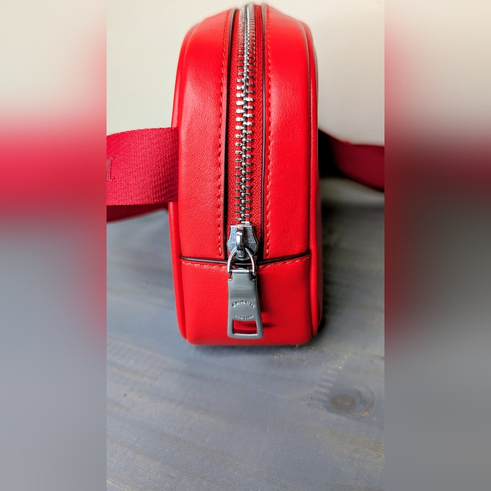 Coach Red Leather Pace Belt Bag - Picture 5 of 9